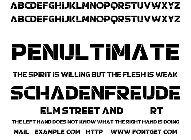Forresten Font