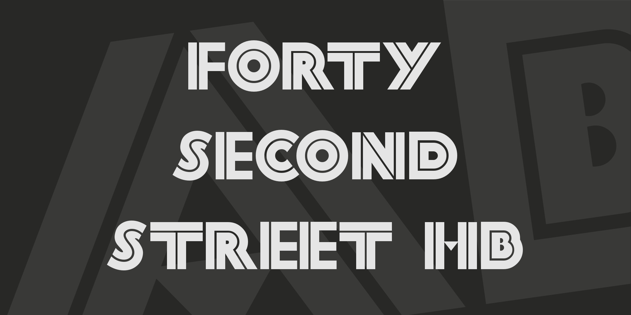 Forty Second Street Hb