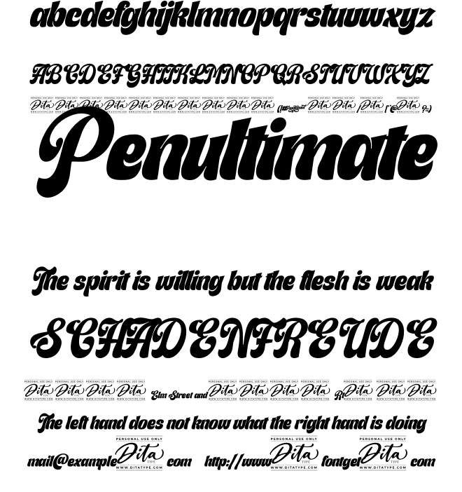 Fountained Font