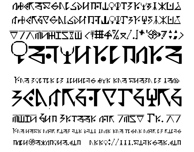 Garmillas Glyphtolite Font