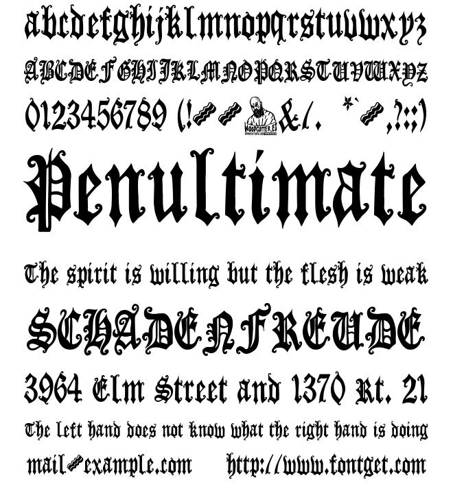 Gothic Panceta Font