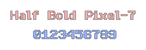 Half Bold Pixel 7