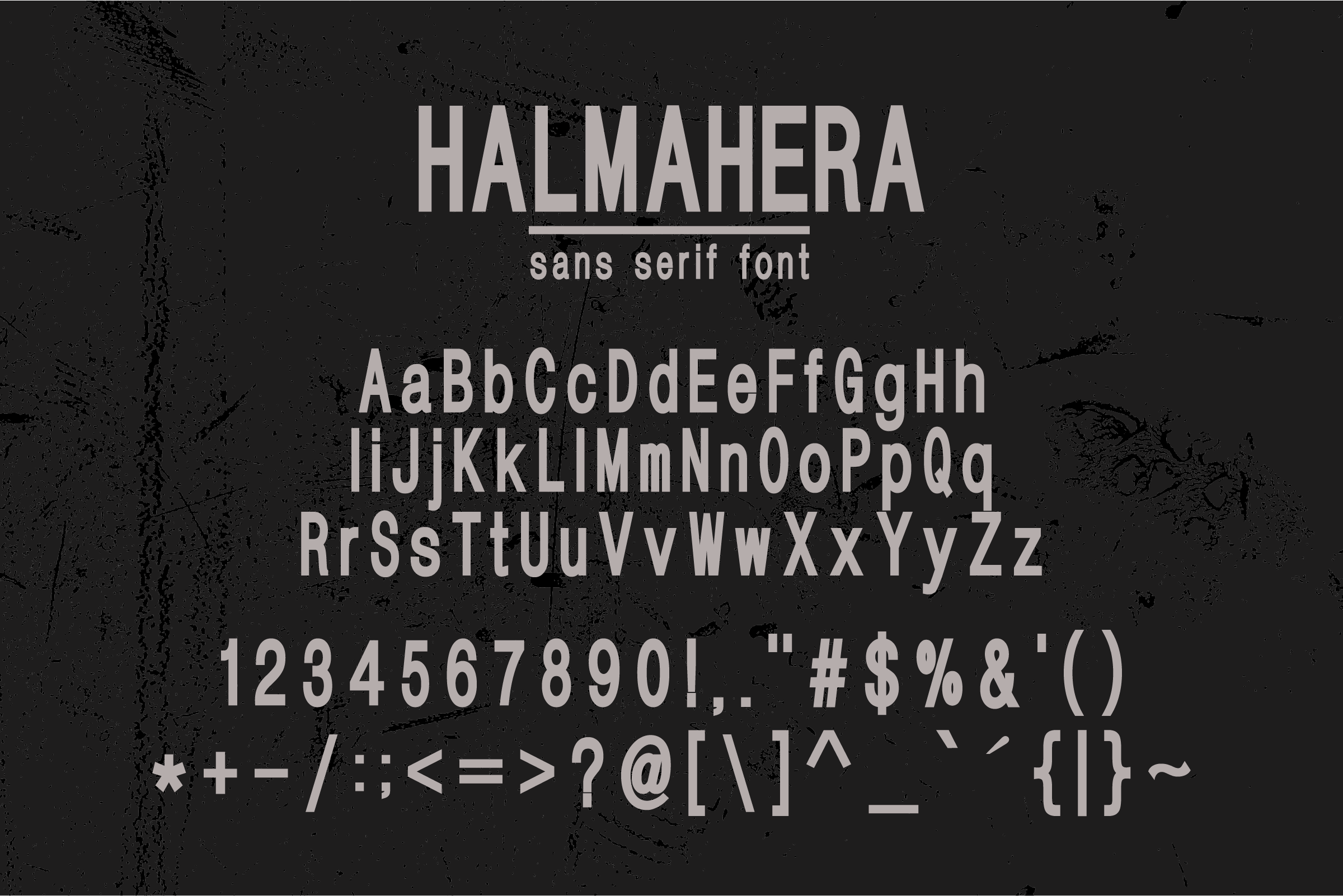 Halmahera Sans Serif