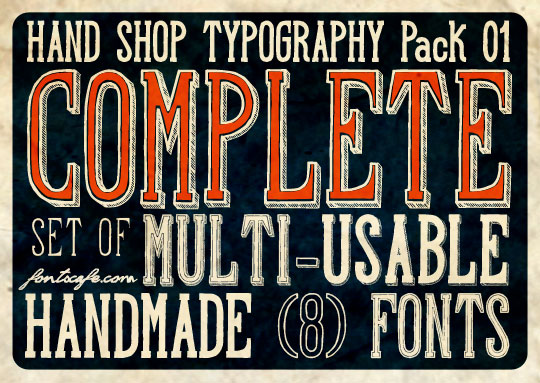 Hand Shop Typography A20