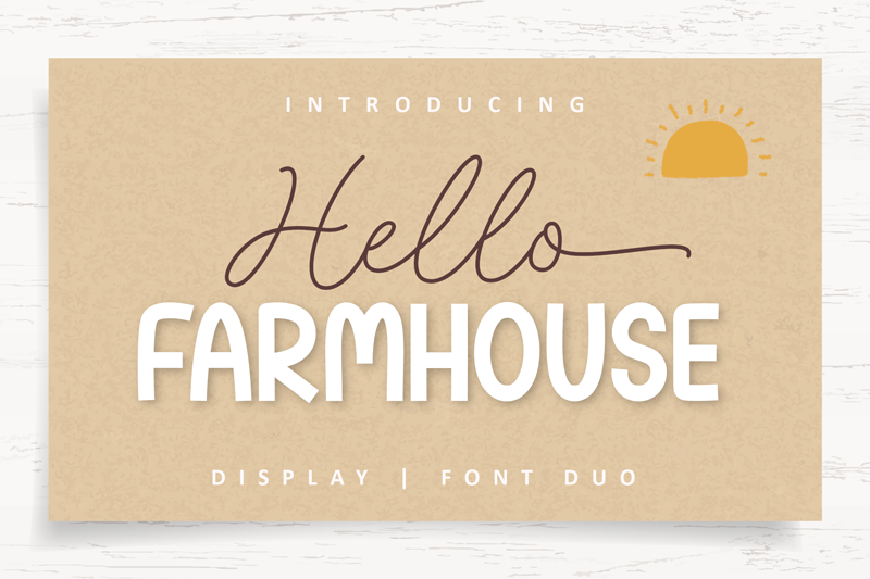 Hello Farmhouse Script