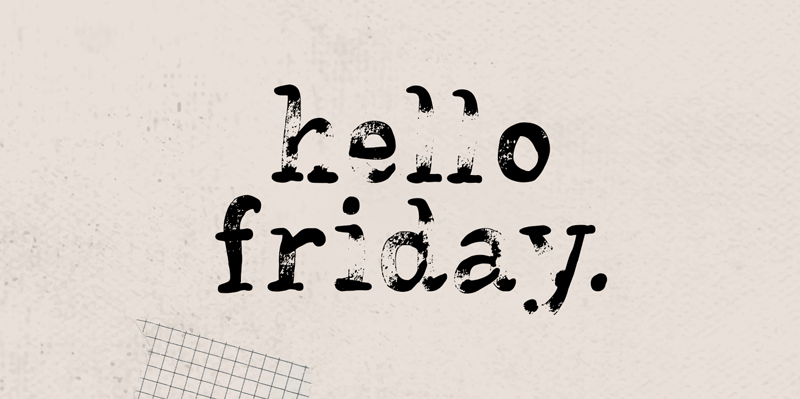 Hello Friday Vector