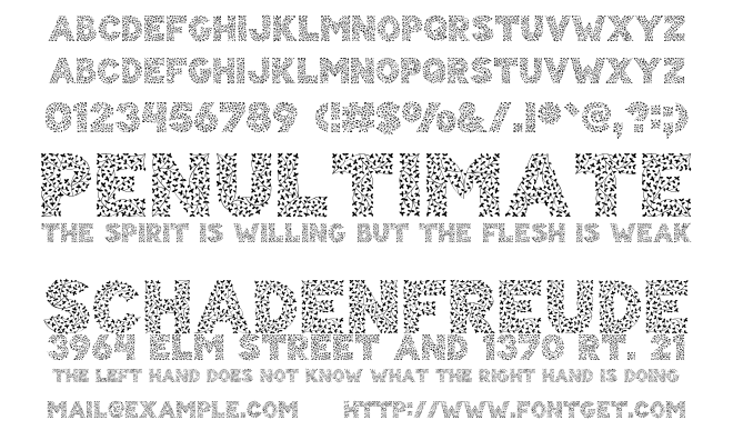 Herbaceous Border Font