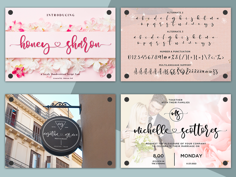 Honey Sharon Font FREE Download & Similar Fonts | FontGet