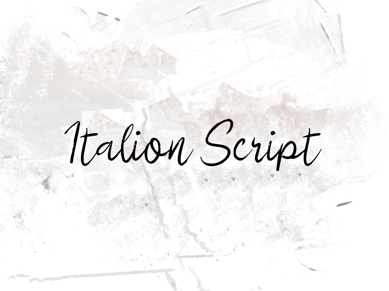 i Italion Script