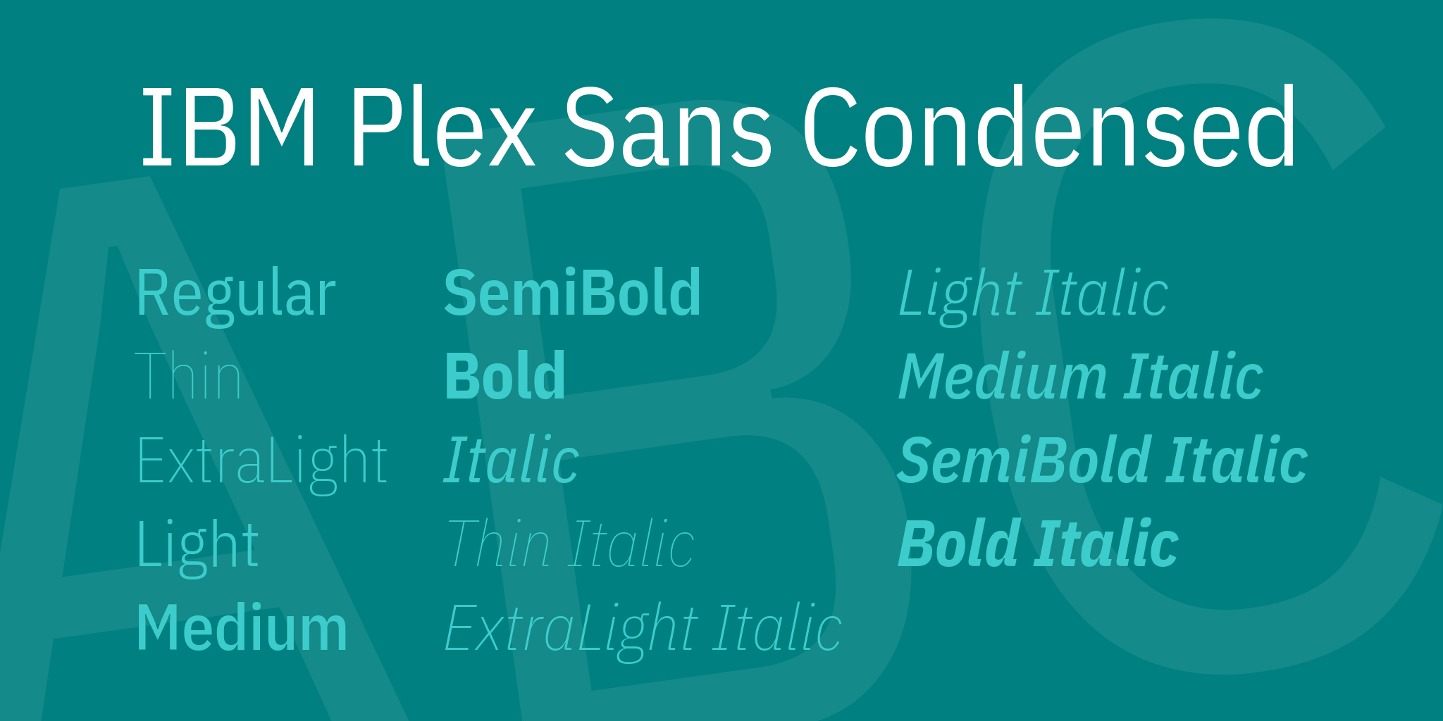 Ibm Plex Sans Condensed