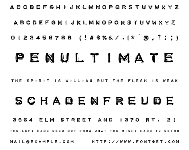 Impact Label SWL Font