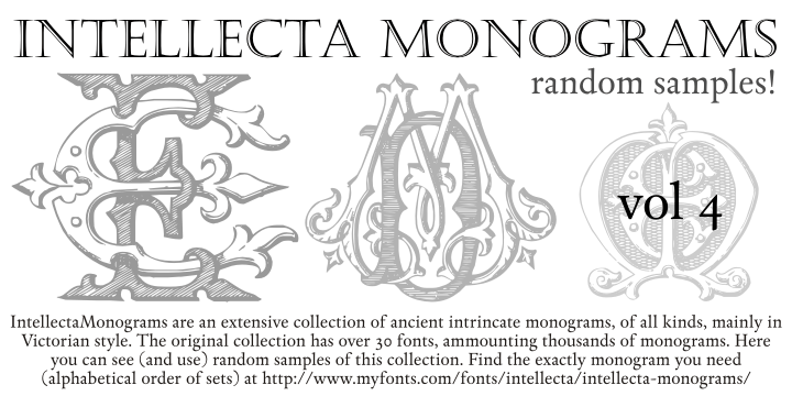 Intellecta Monograms Random Samples Four