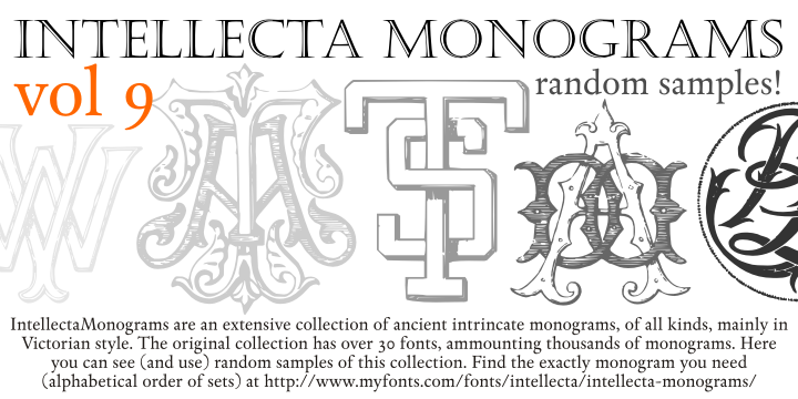 Intellecta Monograms Random Samples Nine