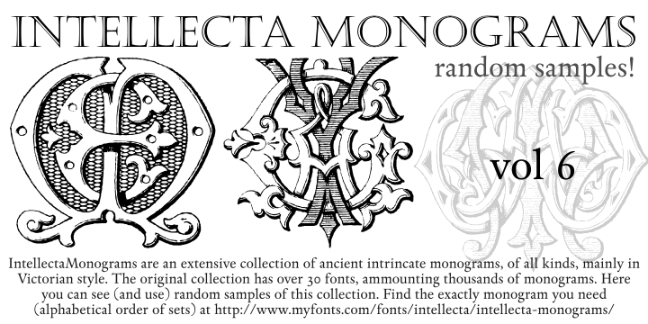 Intellecta Monograms Random Samples Six