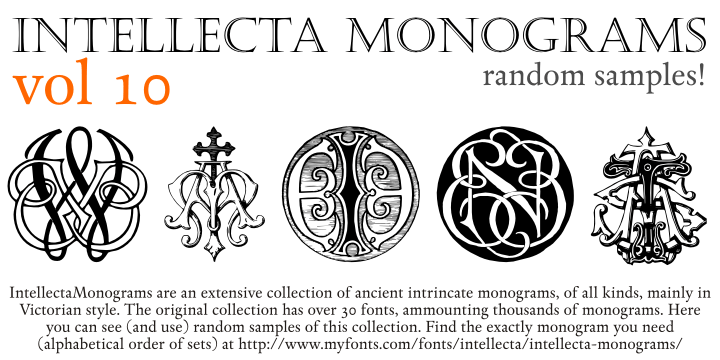 Intellecta Monograms Random Samples Ten 