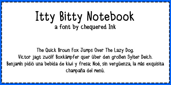 Itty Bitty Notebook