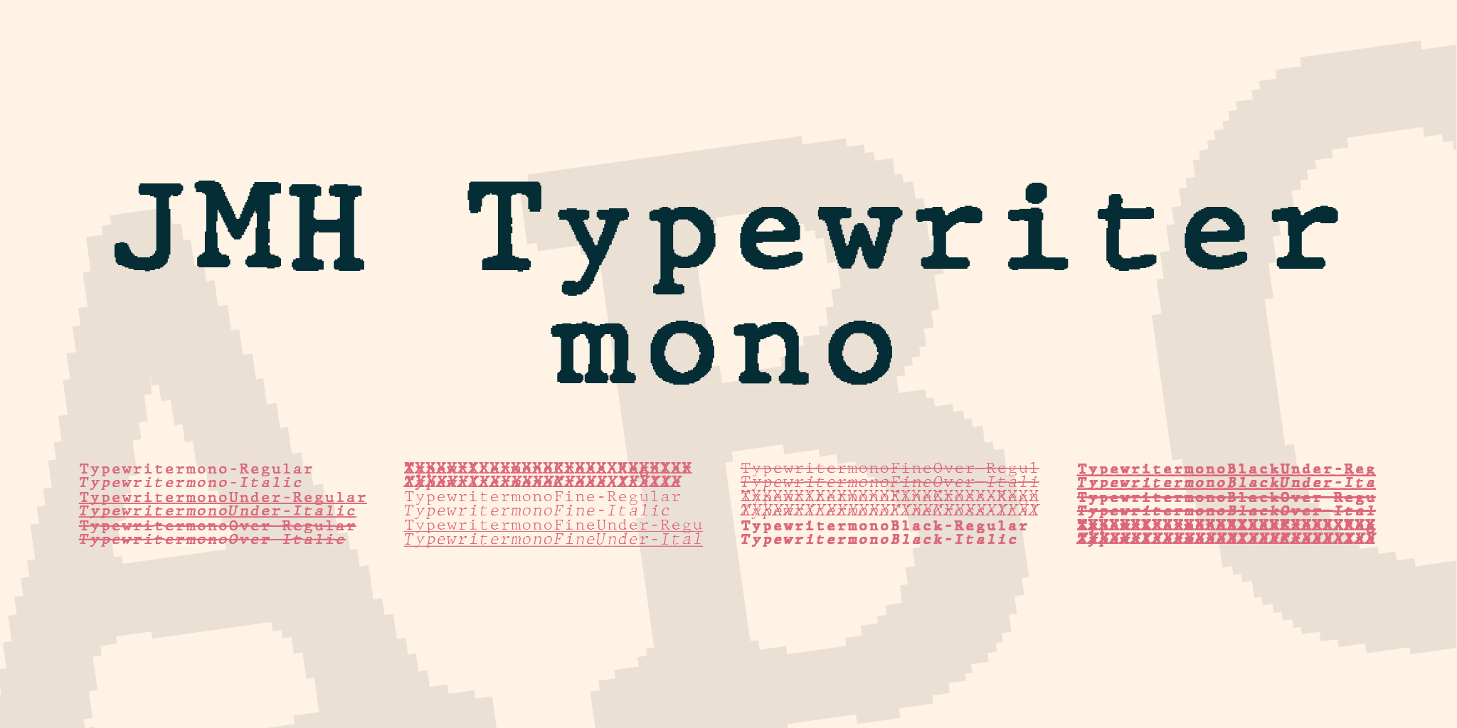 Jmh Typewriter Mono