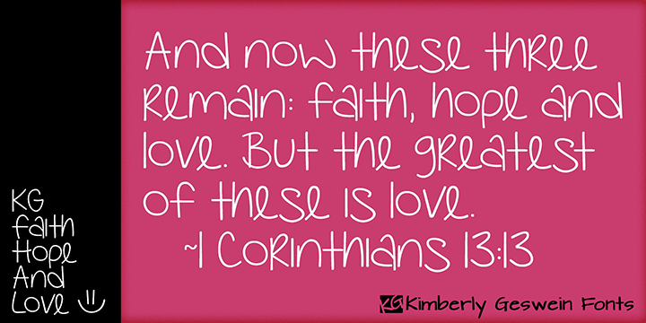 Kg Faith Hope & Love