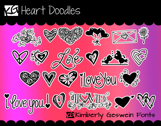 Kg Heart Doodles