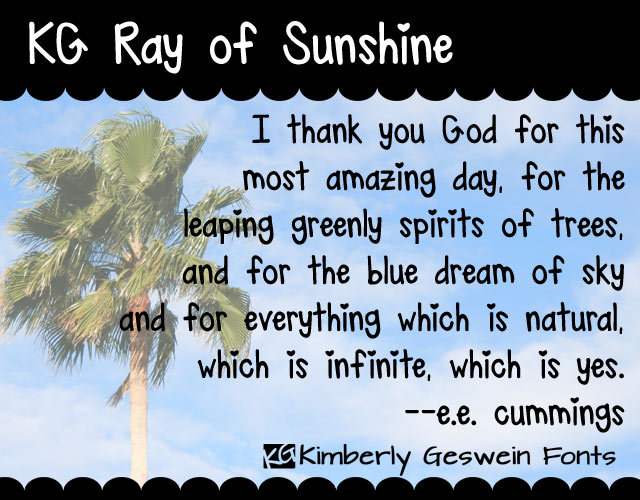 Kg Ray Of Sunshine