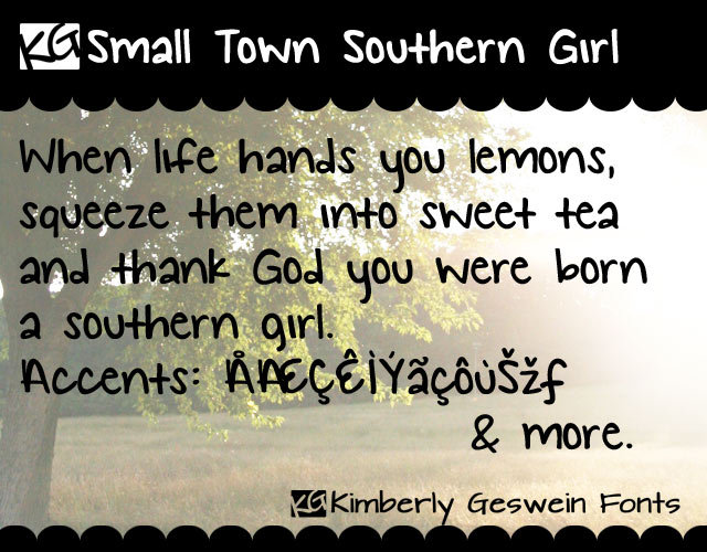 Kg Small Town Southern Girl
