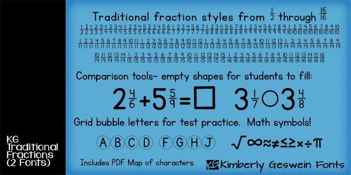 Kg Traditional Fractions