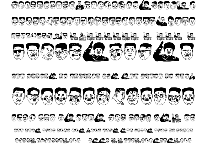 Kim Jong Un Font