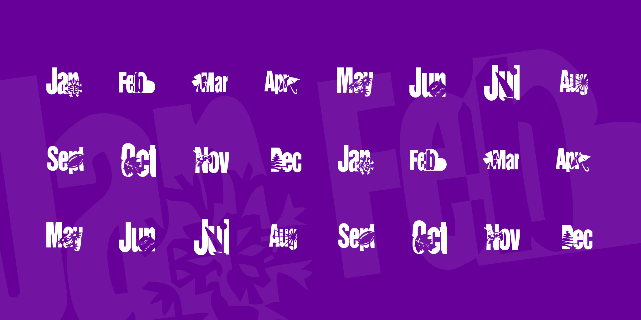 Kr Calendar Font FREE Download & Similar Fonts FontGet