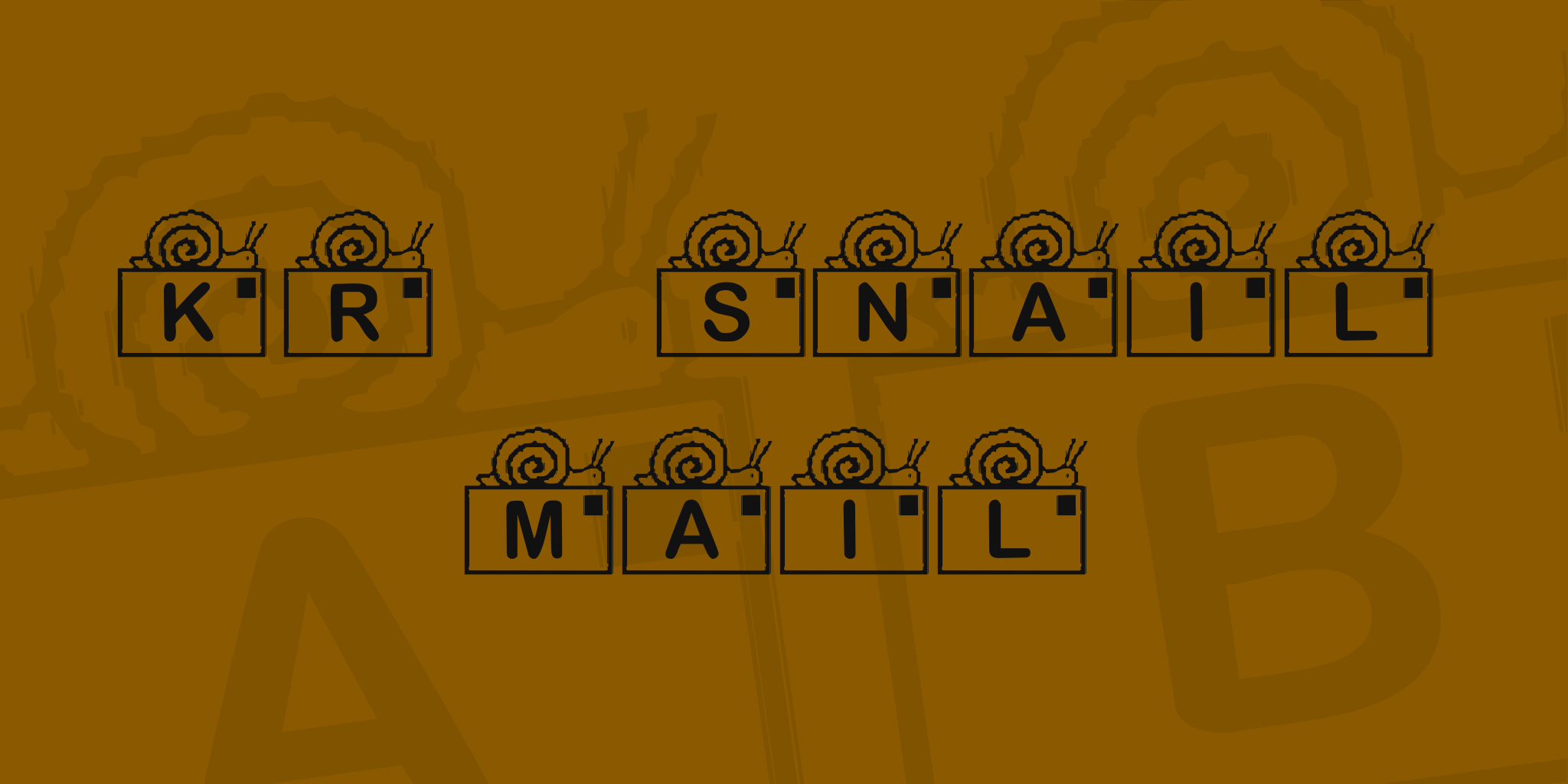 Kr Snail Mail Font FREE Download & Similar Fonts | FontGet