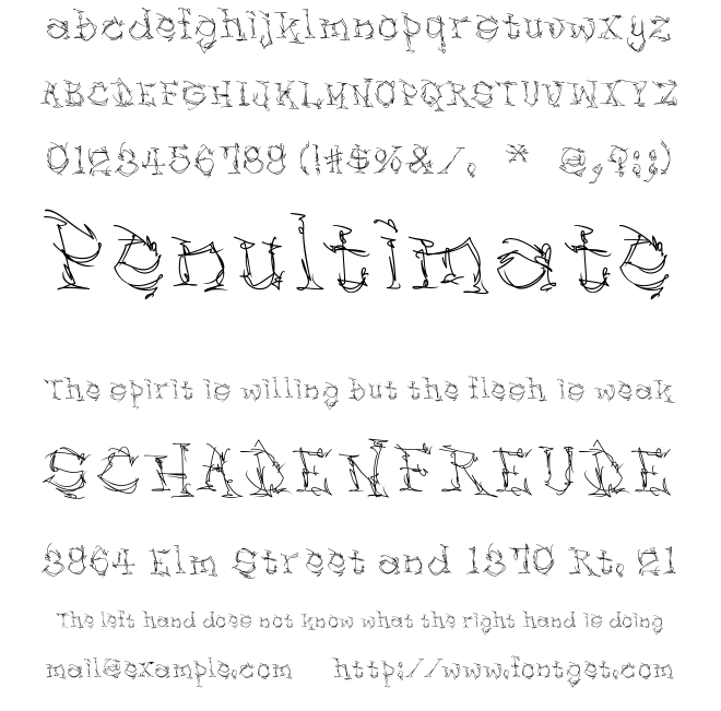 KZ Scratcher Font