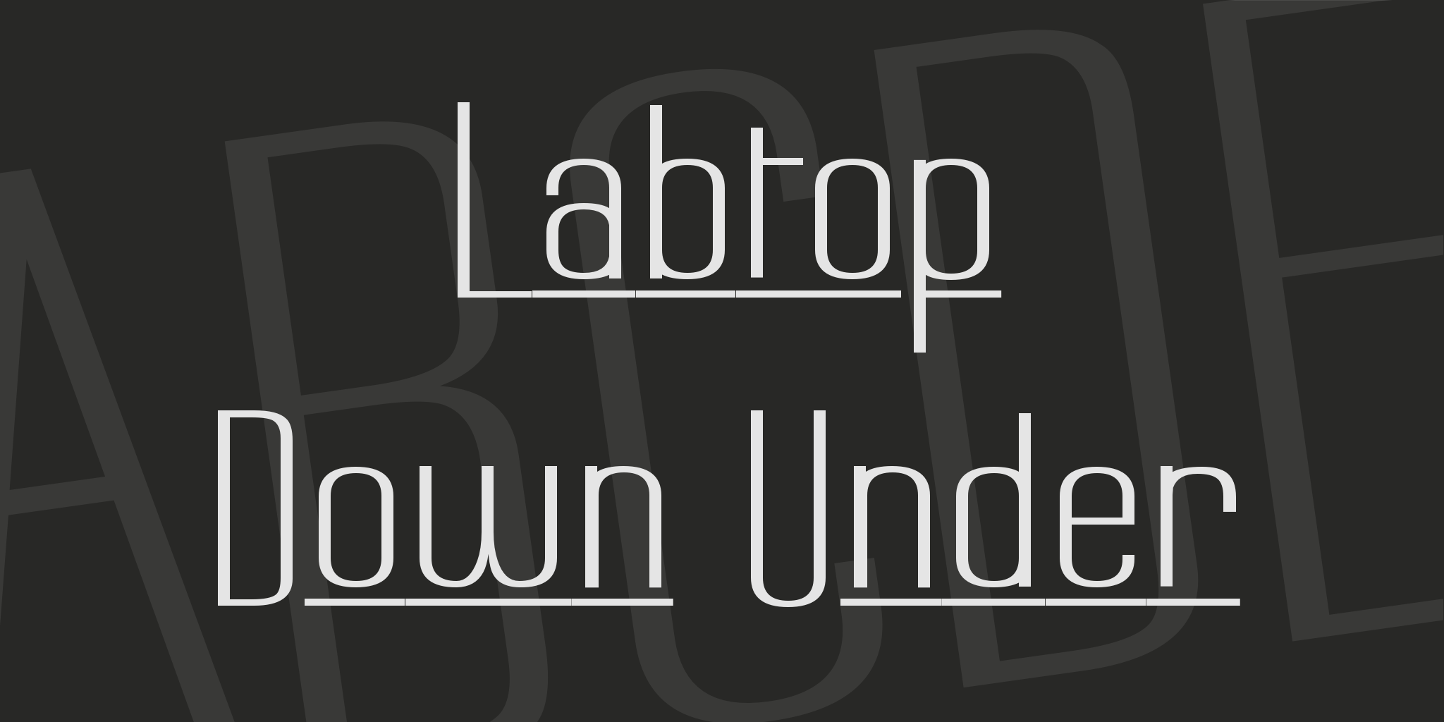 Labtop Down Under