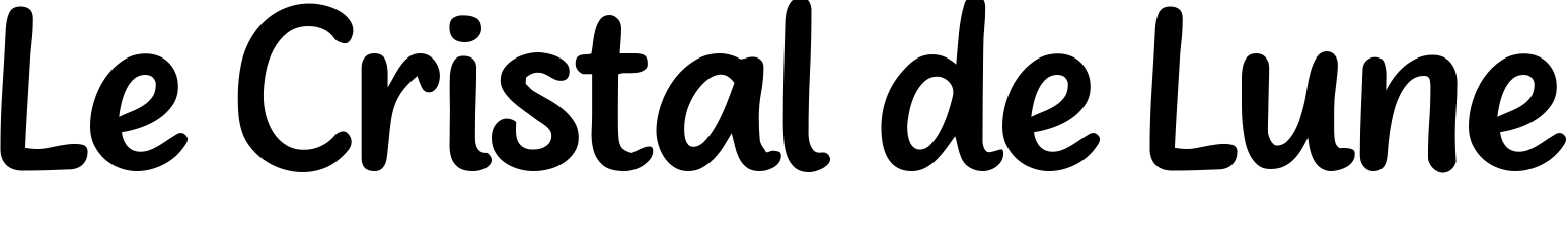 Le Cristal de Lune