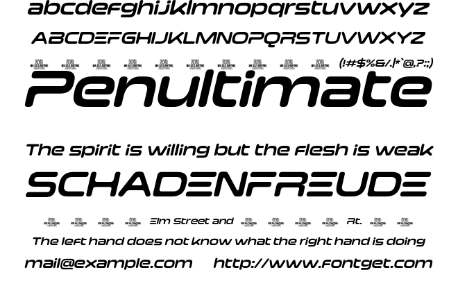 Lighting Lettering Font