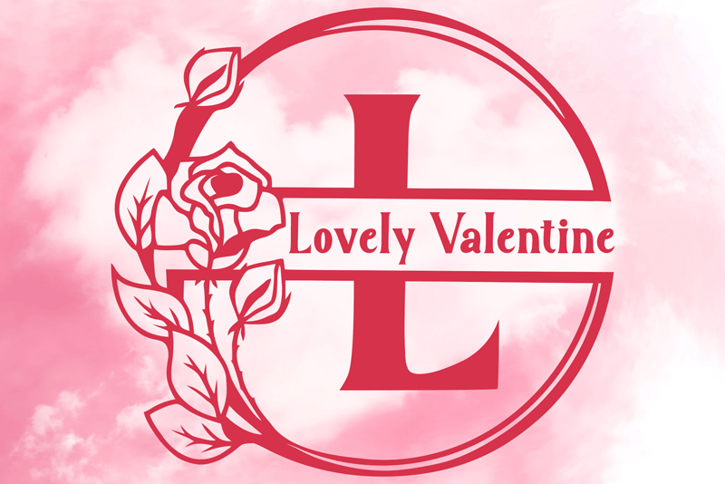 Lovely Valentine Monogram