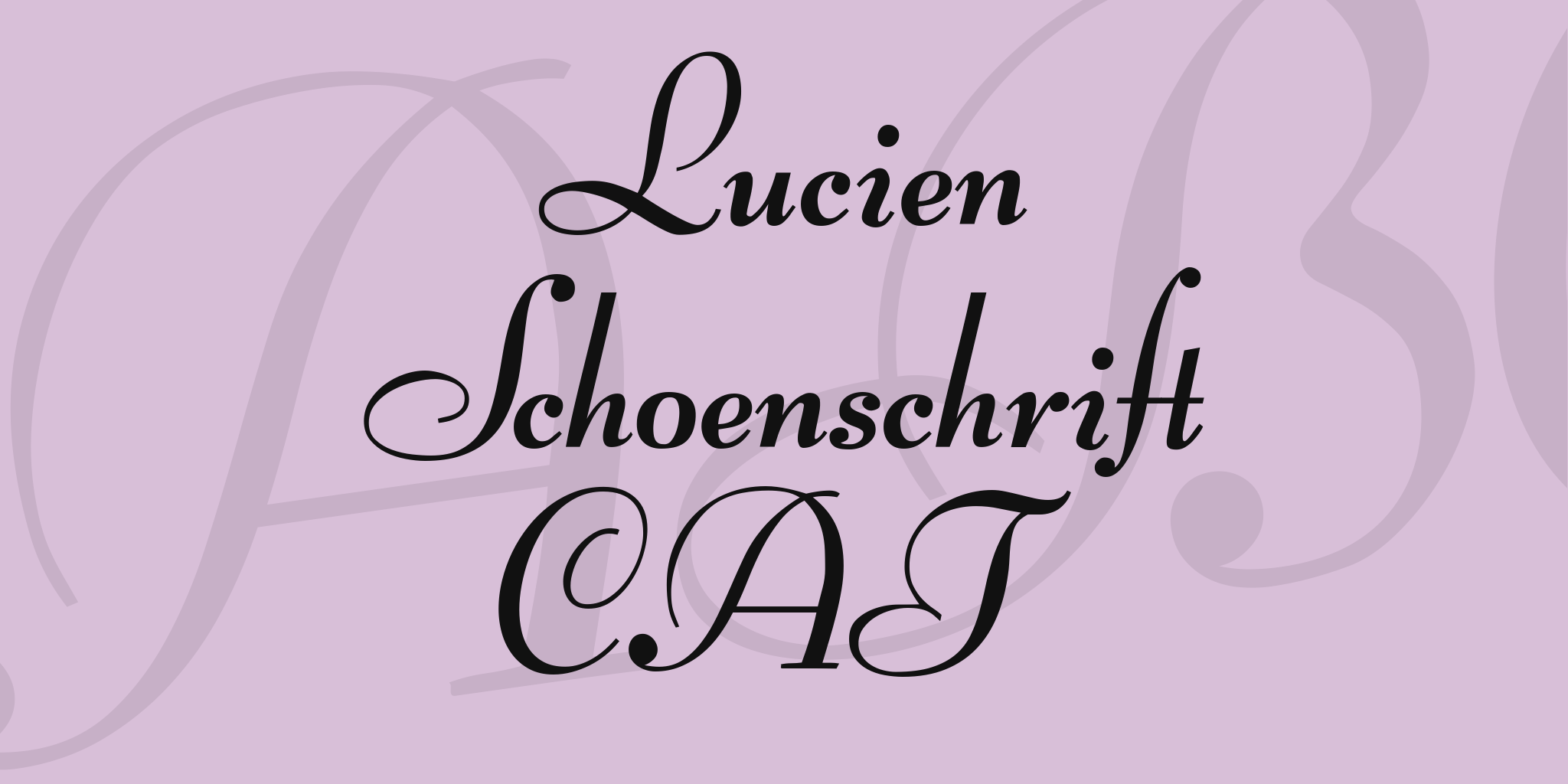 Lucien Schoenschrift Cat