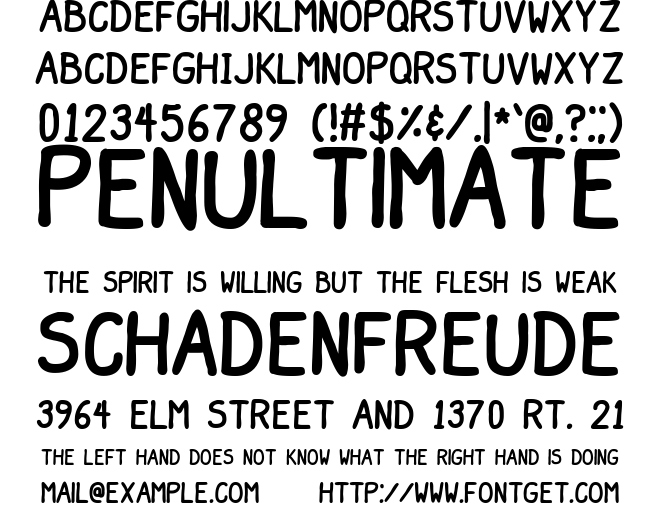 Maderns Comic Font
