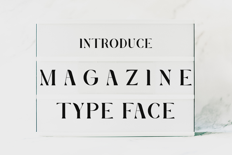 Magazine Type Face