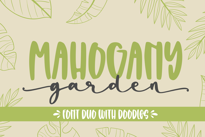 Mahogany Garden Script