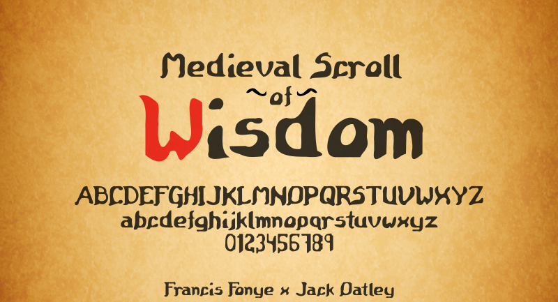 Medieval Scroll Of Wisdom