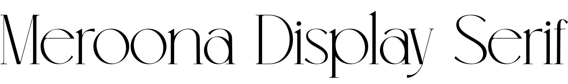 Meroona Display Serif