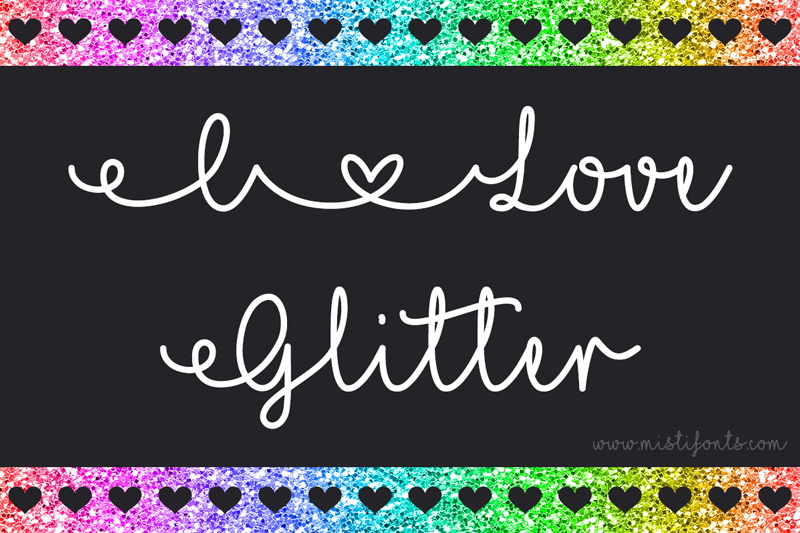 Mf I Love Glitter