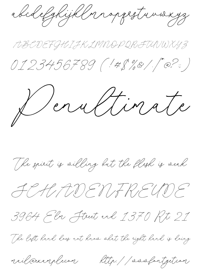 Miserable Emillia Font