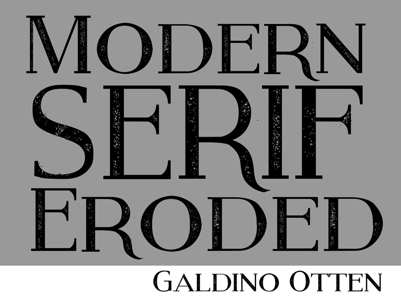 Modern Serif Eroded