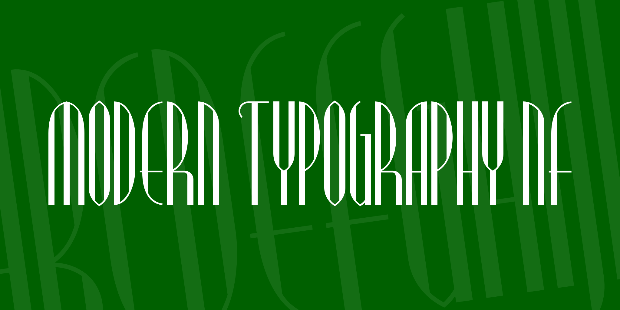 Modern Typography Nf