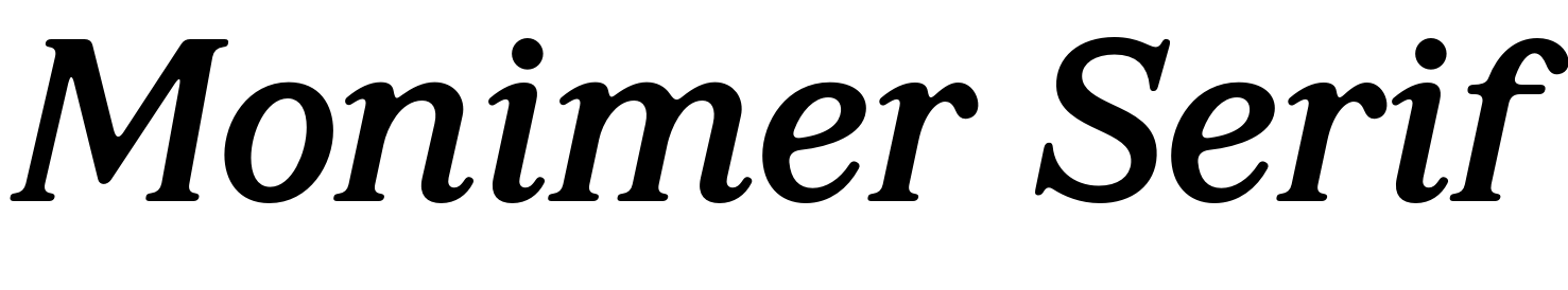 Monimer Serif