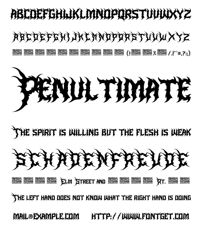 Murder Brack Font
