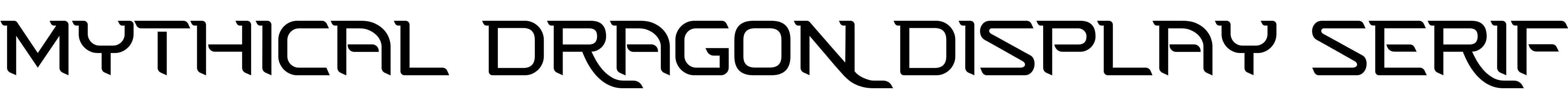 Mythical Dragon Display Serif