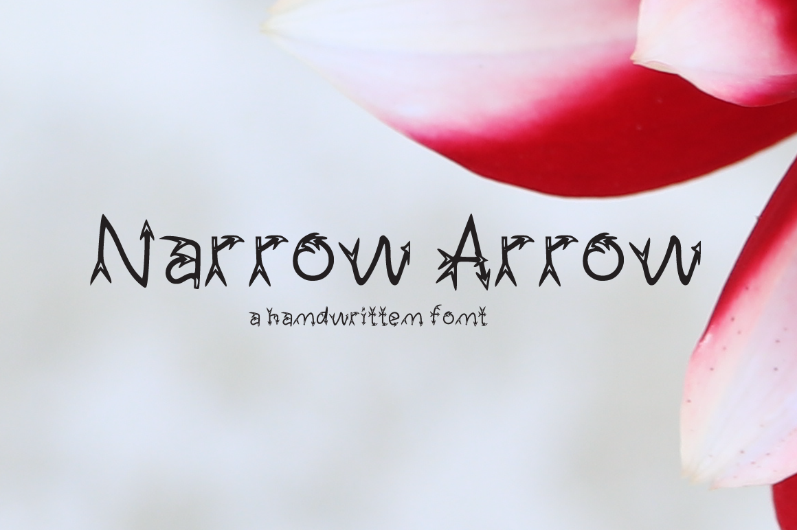 Narrow Arrow Typeface