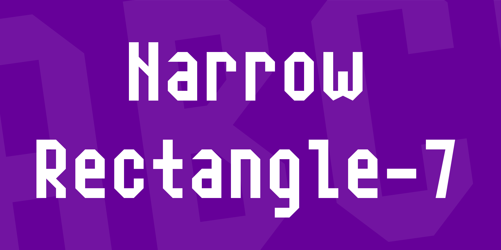 Narrow Rectangle 7