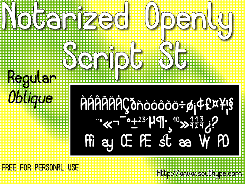 Notarized Openly Script St